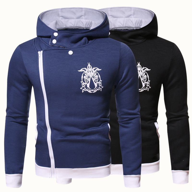 Felpa con cappuccio coreana stampata alla moda autunno/inverno 2023 con cardigan in velluto per uomo, cappotto caldo ispessito_voghion.com