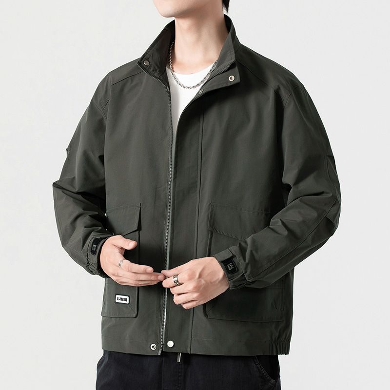 Giacca casual da uomo Cappotto con risvolto ampio con risvolto scozzese Giacca da boxe_voghion.com