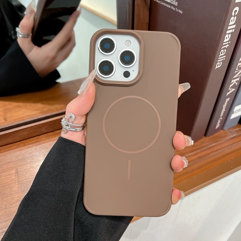 Luxury Short Lanyard Magnetic Wireless Charging Case For Case For IPhone 16 15 14 Plus 13 12 Pro Max Shockproof PC Cover_voghion.com