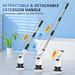 Electric Spin Scrubber,Cordless Cleaning Brush, Extendable Handle, 7 Replaceable Heads,White_voghion.com