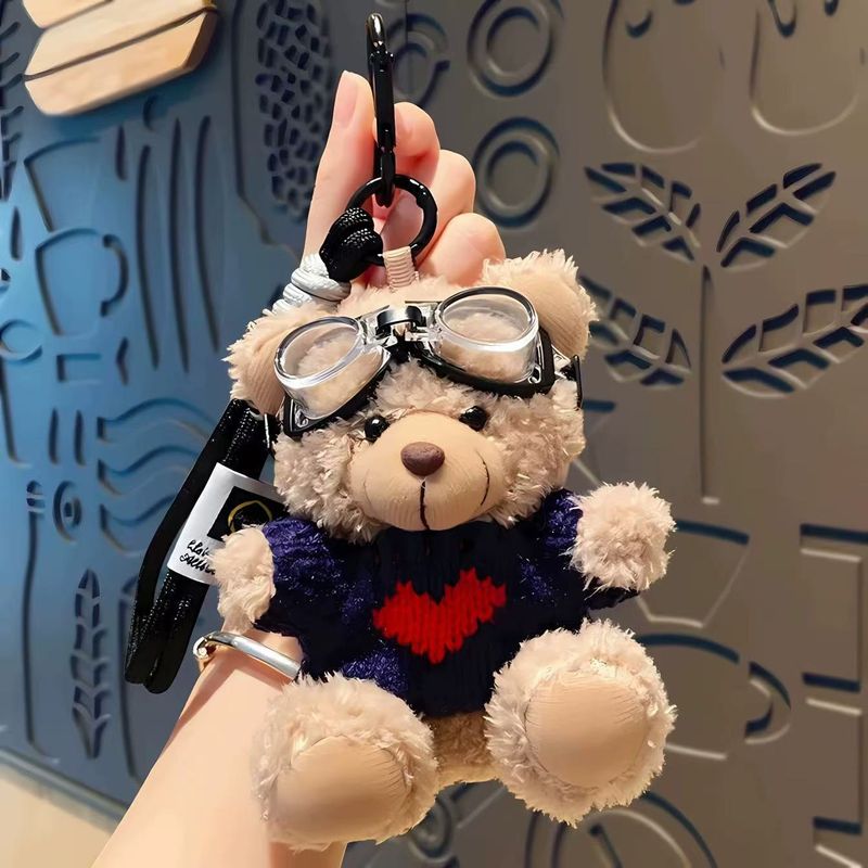 Çanta Parçaları ve Aksesuarları Sevimli Flaş Kamera Ayı Peluş Bebek Çanta Kolye Çift Hediye Yaratıcı Bebek Panda Anahtarlık Süsleme_voghion.com