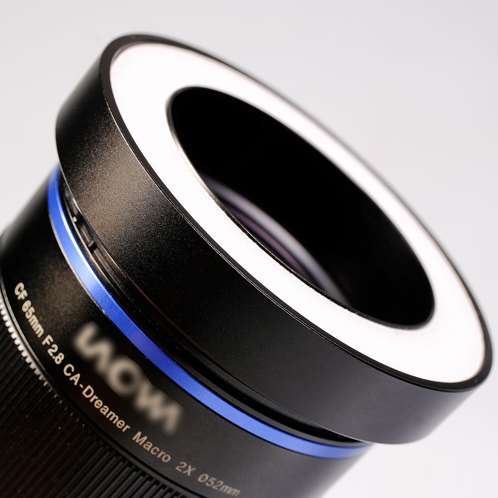 Canon Nikon DSLR Kamera Laowa Lens 43/46/49 İçin Çift Renkli 7W LED Halka Işığı Güç Bankası Fotoğrafçılık Aletleriyle Çalışır_voghion.com