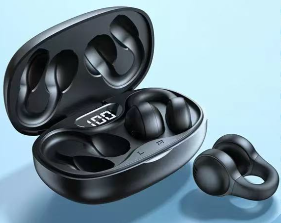 X58 Bluetooth-Kopfhörer mit Knochenleitung – Neu: Kabellose, nicht im Ohr sitzende Clip-On-Kopfhörer für Sport, hochwertige Geräuschunterdrückung, lange Akkulaufzeit_voghion.com