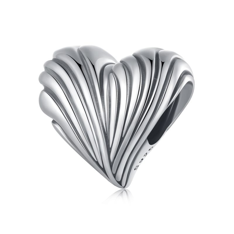 Cremefarbener Herz-Anhänger aus Sterlingsilber, SCC2966_voghion.com