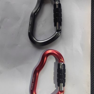 Outdoor Climbing Main Carabiner Heavy Duty Automatic Hook Professional Safety Rapid Descent Equipment Screw Lock_voghion.com