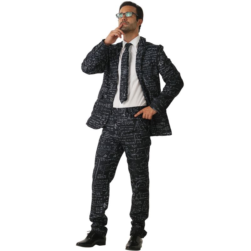 Holiday black and white formula pattern personalized suit_voghion.com