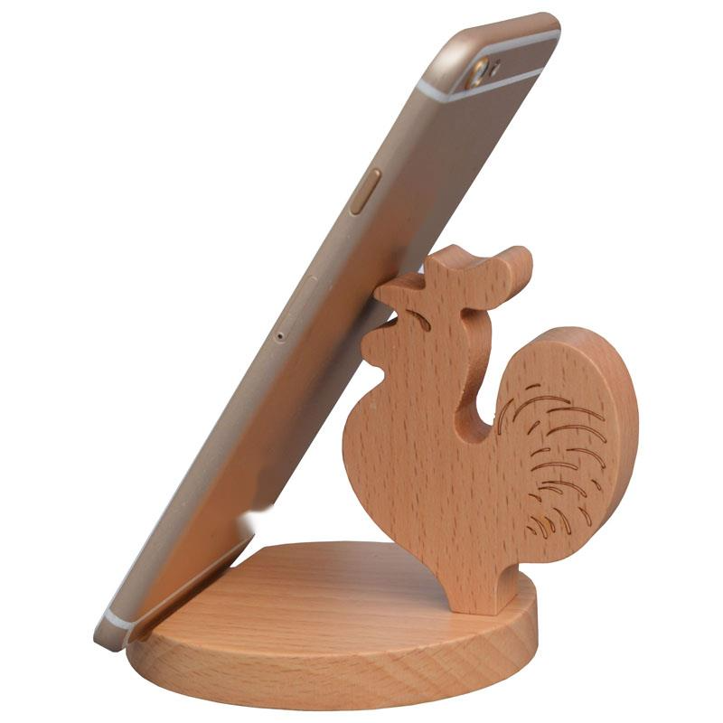 Schreibtisch-Tablet-Halter aus Holz für den Nachttisch, kreatives Firmengeschenk, berühmter Internet-Telefonhalter_voghion.com