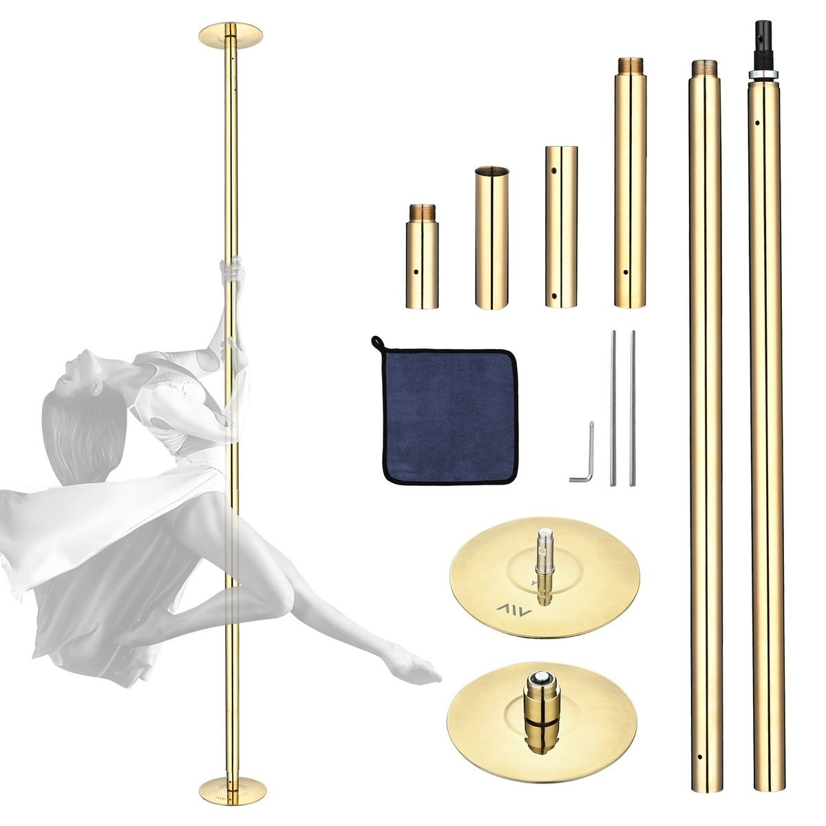 9.25FT Dance Pole, Golden_voghion.com