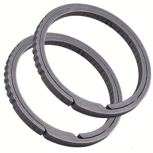 Keychains, Keychains, Mountain Chains, Keychains, Rings, Titanium Alloy Keychains, Heavy-duty Circular Forked Rings, Suitable For Men And Women_voghion.com