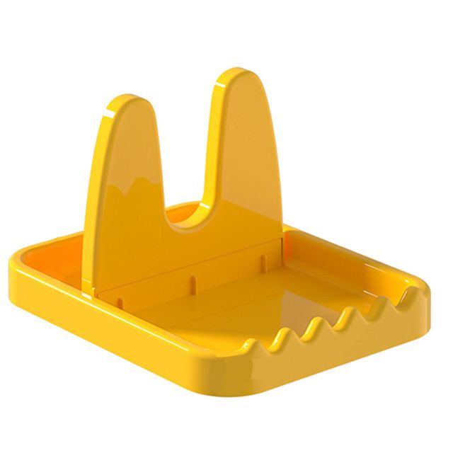 Sammenleggbart grytelokkstativ i PP-plast, skjestøtte, kjøkkenorganisator for gaffel, stekespadehylle, pannedeksel, serviseoppbevaringsstativ_voghion.com