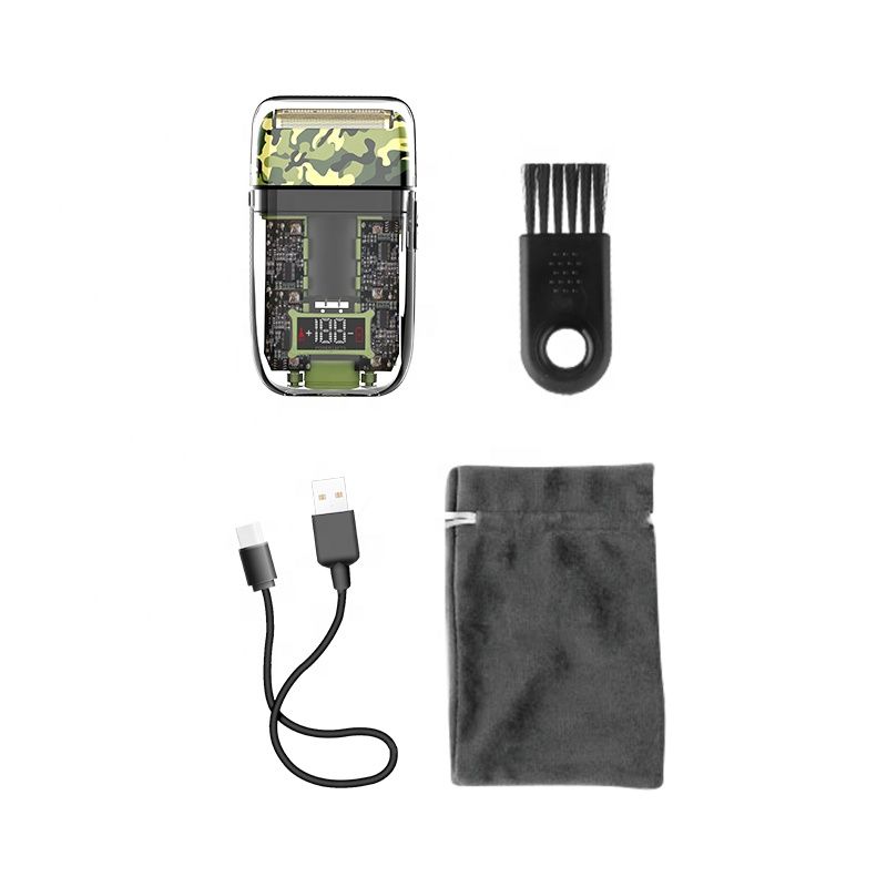 Kemei KM-TX7 USB Charging Shaver Waterproof Electric Razor Shaving hine Afeitadora Electrica For Men Beard Trimmer_voghion.com