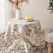 Tischdecke aus Poly-Baumwolle mit grünen Blättern – Rechteckige Tischdecke im skandinavischen Stil für Ess- und Couchtische | Hitzebeständig, rutschfest und staubabweisend_voghion.com
