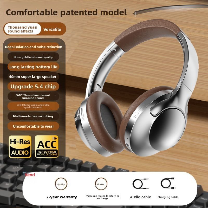 Wireless Headset Bluetooth Earphones Noise Cancelling Long Battery Life For Gaming Huawei Android Phones Universal_voghion.com