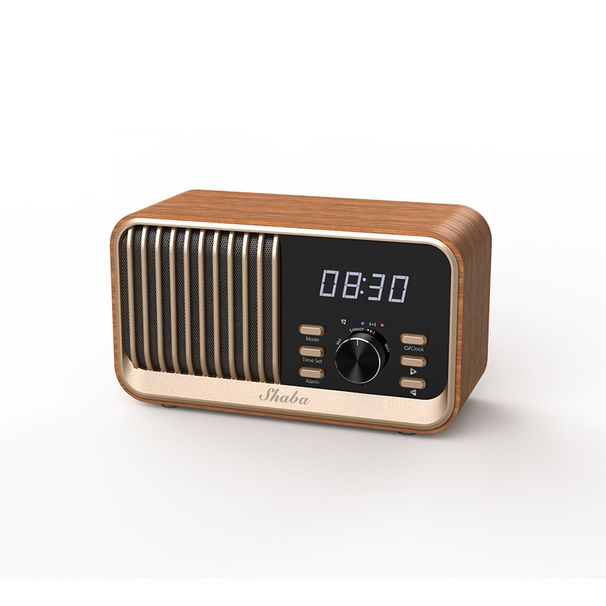 Multifunction Bluetooth Speaker With FM Radio/Wireless Charging/TF Card/Clock - Portable Outdoor Speaker With Custom Design_voghion.com