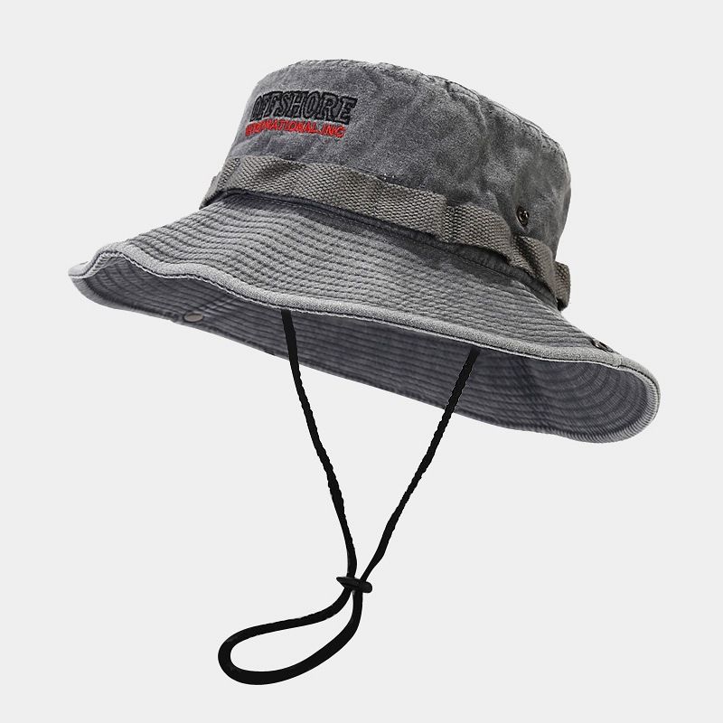 Washed Eaves Old Fisherman Hat Retro Herren Jungle Sports Sonnenhut Outdoor Casual Vielseitiger Sonnenhut Damen_voghion.com