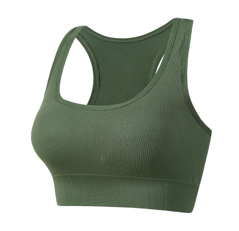 Women's Large Size Non-Wired Underwear Push-Up Comfortable Sports Yoga Shock-Proof Bra Off-The-Shoulder Outer Wear Vest_voghion.com