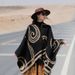 New ethnic style shawl women in autumn winter, versatile cloak for both spring and summer, Yunnan Lijiang travel scarf_voghion.com