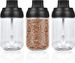 Contenitori per condimenti in vetro da cucina, 3 pezzi, con coperchi, barattoli da 8 once (circa 236,6 millilitri),_voghion.com