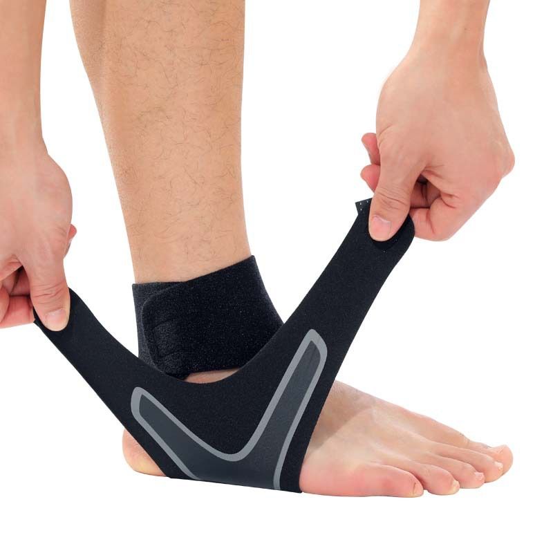 Sports Brace Anti-Sprain Foot Ring Compression Support Double-Sided Magic Tape Jump Rope Basketball Ankle Protector_voghion.com