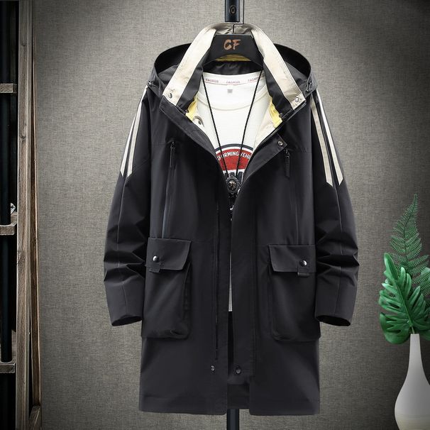 "Langer Trenchcoat für Herren in Übergröße – Schlankmachende und stylische Oversize-Oberbekleidung für große und lange Größen (3XL-10XL)"_voghion.com