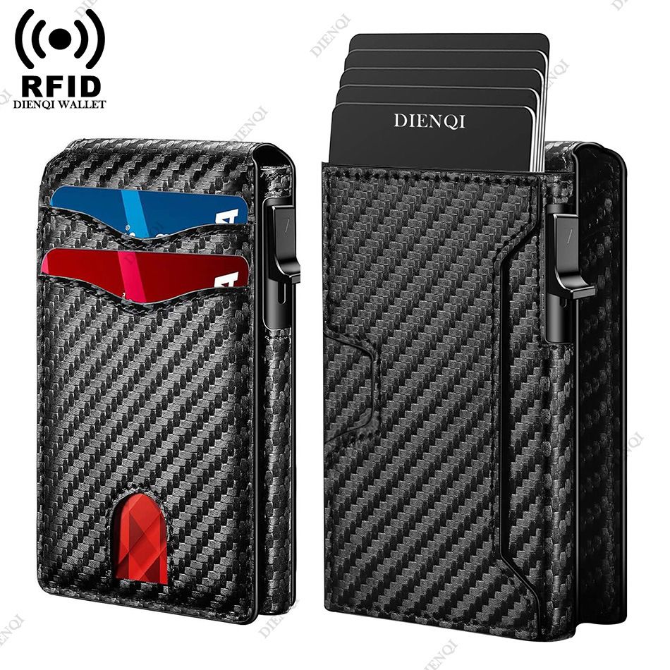 Herrentaschen RFID-Geldbörse Multifunktionale hochwertige Herren-Geldbörse Kartenhalter Neue kurze elastische Herren-Kartenhalter Tragbare kleine Geldbörse_voghion.com