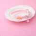 Fairy Pink Lace Bowknot Beaded Cat Collar Bell Pet Supplies_voghion.com
