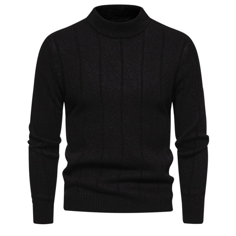 Camicia casual calda da uomo autunno inverno 2023 con fondo caldo tinta unita pullover girocollo alla moda e versatile_voghion.com