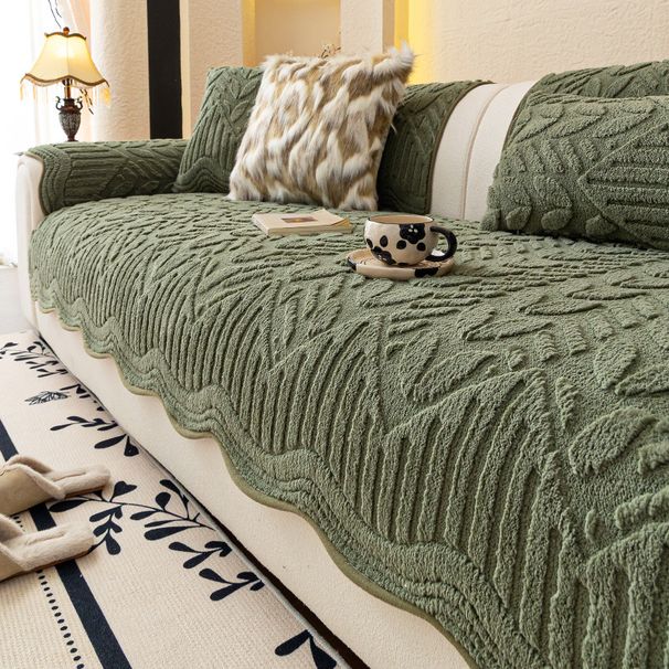 Fodera per cuscino del divano in morbido velluto – Cuscino antiscivolo a righe per divani componibili (bianco crema, grigio, verde, beige chiaro)_voghion.com