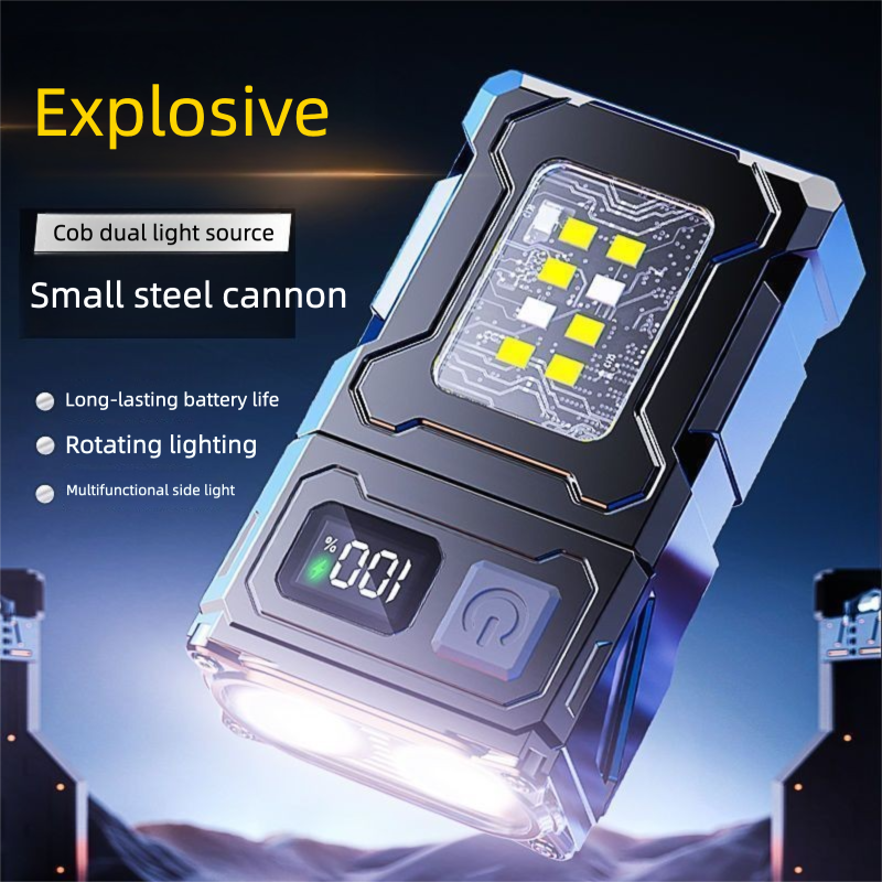 Multi-Function LED Strong Magnetic Portable High Brness Keychain Rechargeable Outdoor Ultra Br Long-Range_voghion.com
