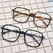 New large box minimalist flat lens ins internet famous glasses_voghion.com