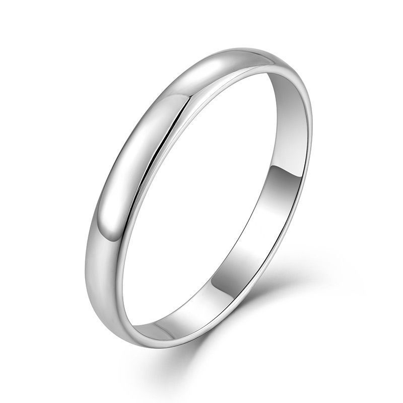 Einfache S925 sterling silber überzogene gold pigment ring glänzend ring weiblichen schmuck silber schmuck_voghion.com