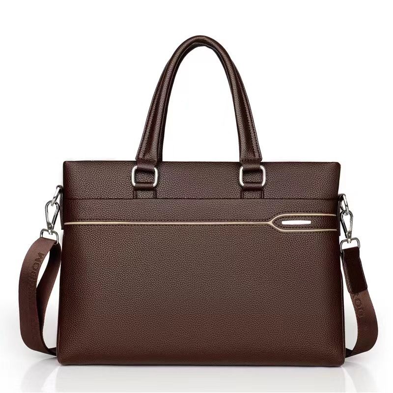 Men's Bags Briefcases Men's Bag Handbag Soft Leather Large Capacity Casual Leather Bag Business Shoulder Crossbody Business Briefcase Men's Bag_voghion.com