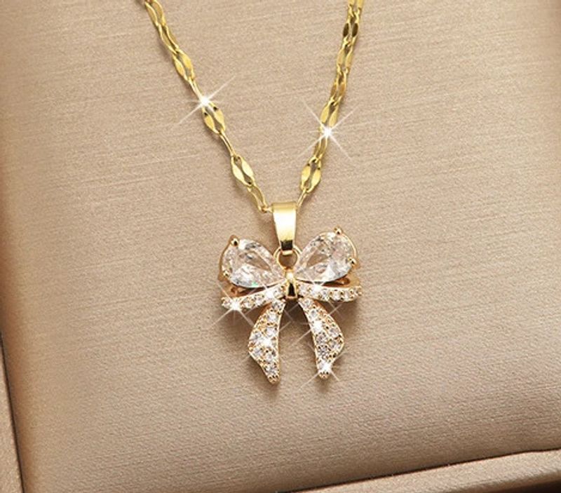 Collana in acciaio al titanio in stile giapponese coreano per donna, design di nicchia versatile, lusso leggero e di alta qualità, clavicola_voghion.com
