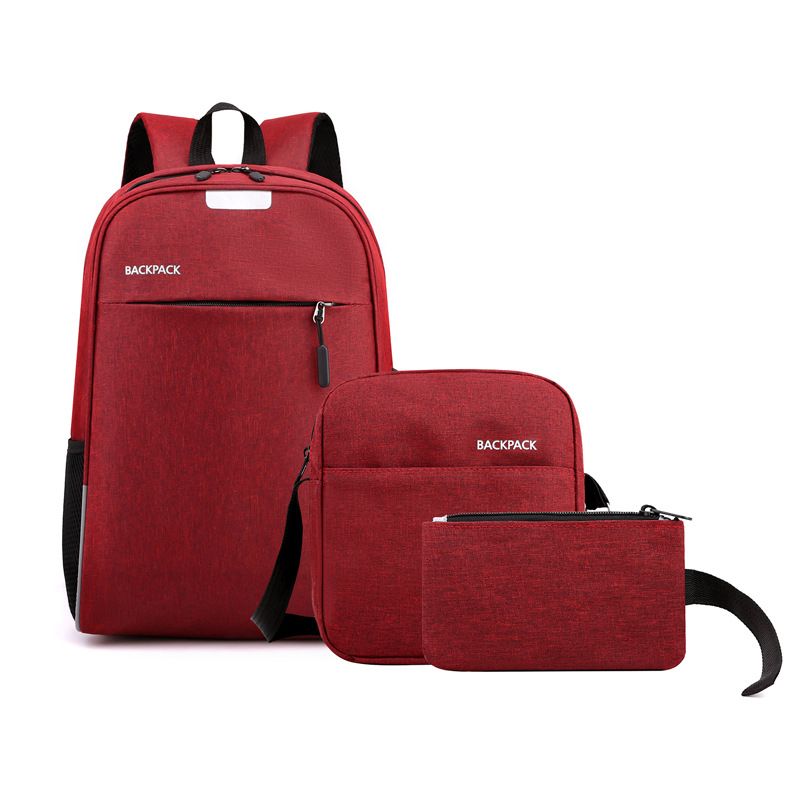 Taschenset für Herren. Multifunktionaler Freizeitrucksack für Herren aus Nylon. Leichter dreiteiliger Pendlerrucksack. Mehrschichtige Aufbewahrungstasche für Laptops._voghion.com