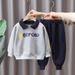 kids'clothing Children's POLO shirt and trousers fashion two-piece suit_voghion.com