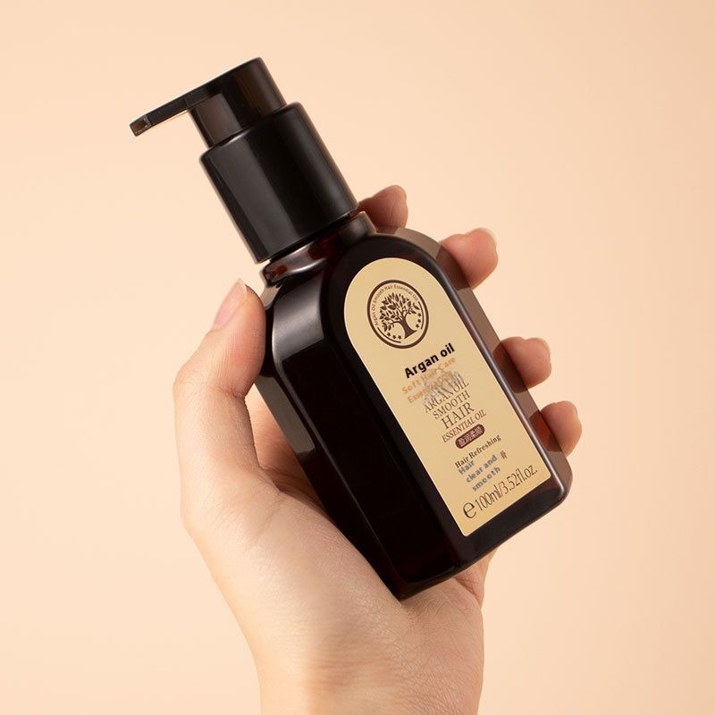 Lecco Forrest Gump lágyító hajápoló illóolaj barna 100ml nagy üveg pumpás fejjel könnyű és sima_voghion.com