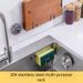 Stainless Steel Kitchen No-Drill Sink Sponge Draining Storage Rack Multi-Layer Organizer Shelf_voghion.com