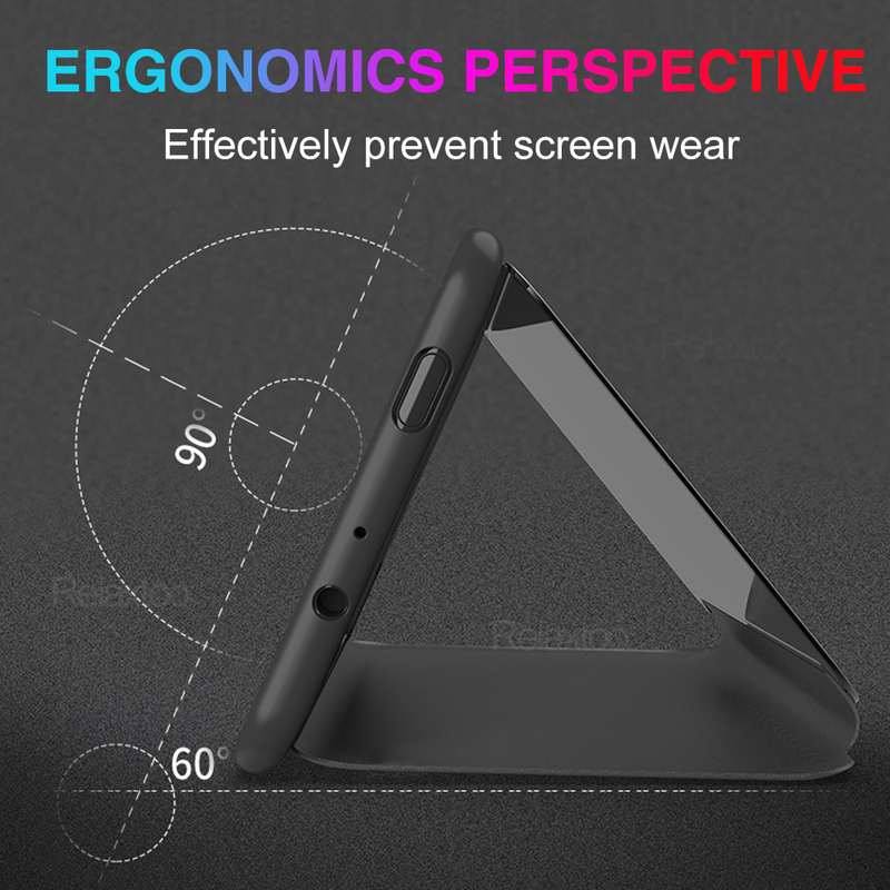 Smart Flip Case For Xiaomi Redmi Note 11 Mirror Leather Stand Phone Cover For Redmi Note 11 Pro Plus 11S 5G Bracket Case_voghion.com