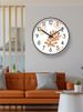 Yipula 6632 Simple Nordic Fashion Living Room Home Wall Watch Silent Sweep Second Quartz Clock_voghion.com