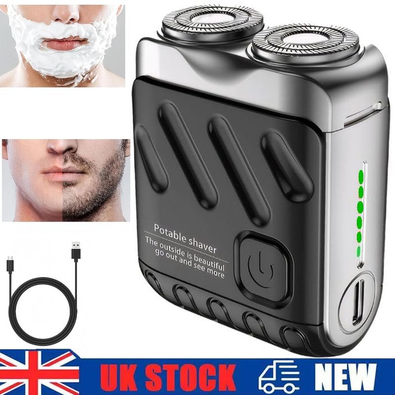 Portable Electric Shaver Rechargeable Razor Wet/Dry Beard Trimmer Men Waterproof_voghion.com