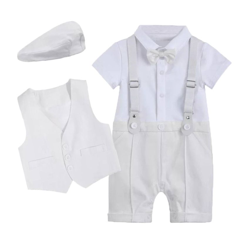 Mother&Kids Baby boy gentleman christening suit boy's one-piece climbing suit_voghion.com