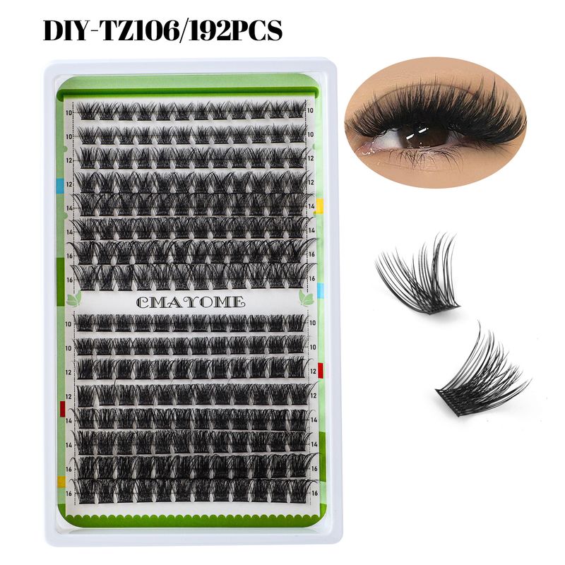 DIY Large Capacity Individual Cluster False Eyelashes, Natural Versatile Colorful Ambiance Lash Set_voghion.com