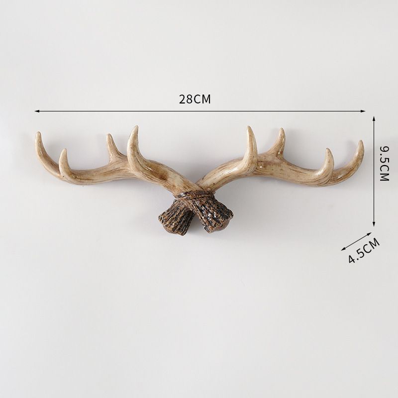 deer Antlers Hanging Wall Decoration Key Hook_voghion.com