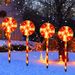 Solar-Zuckerstangen-Leuchten, wasserdichte LED-Gartendekoration für den Außenbereich, Weihnachts-Rasenleuchten mit Fernbedienung_voghion.com