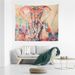 Factory a generation of new Indian National style color elephant tapestry home fabric decoration painting_voghion.com
