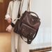 Women's 2025 New Trendy British Style Simple Multifunctional College Student Schoolbag Large Capacity Backpack Hundred_voghion.com