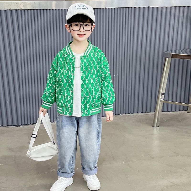 Children's Clothes Children's coat Casual medium children baby Alphabet jacket handsome baseball uniform for boys_voghion.com