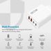 120W 4 Port USB C Charger PD3.0 Fast Charging Station Data Cable Wall Adapter For IPhone Samsung Xiaomi Redmi Huawei EU_voghion.com