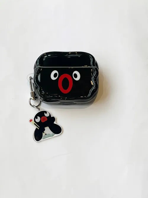 Funny cartoon penguin pendant suitable for airpods3 protective case pro2 wireless Bluetooth 1/2 generation earphone case_voghion.com