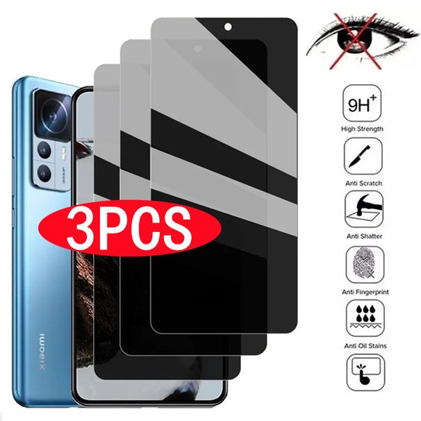 Vetro temperato anti spia per Poco X3 F3 F5 M3 M4 10T 11T 12T Pro Redmi Note 10 9 8 11 Pro 10s 9A_voghion.com